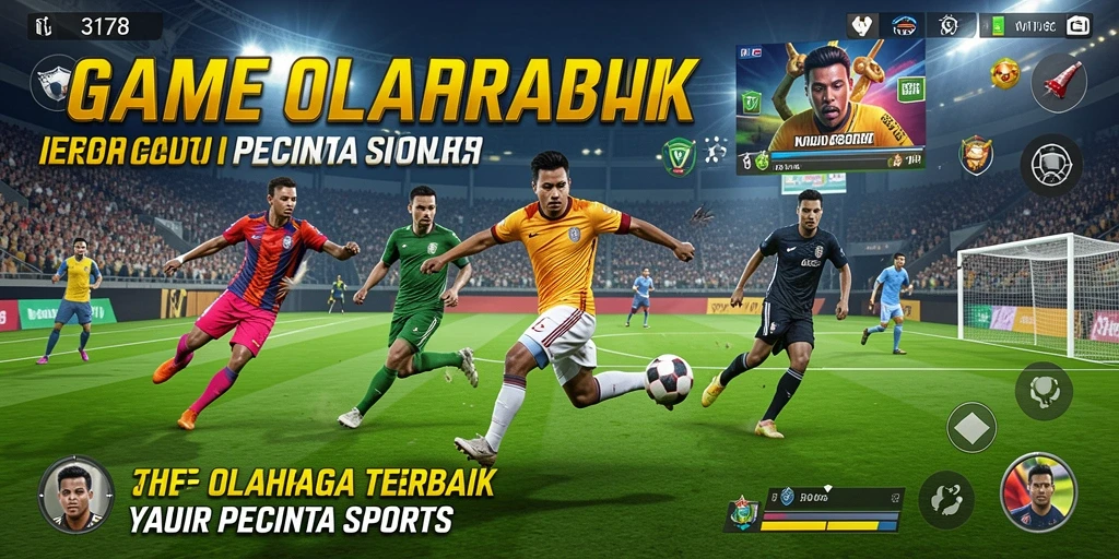 Screenshot saat pemain beraksi dalam pertandingan olahraga seru.