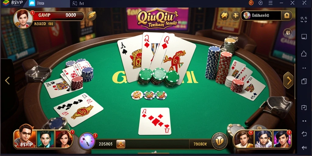Gameplay seru QiuQiu di 8SVIP menunjukkan ketegangan dan strategi.