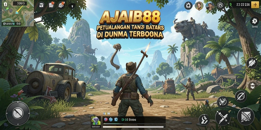 Tangkapan layar menampilkan petualangan dalam dunia terbuka AJAIB88.