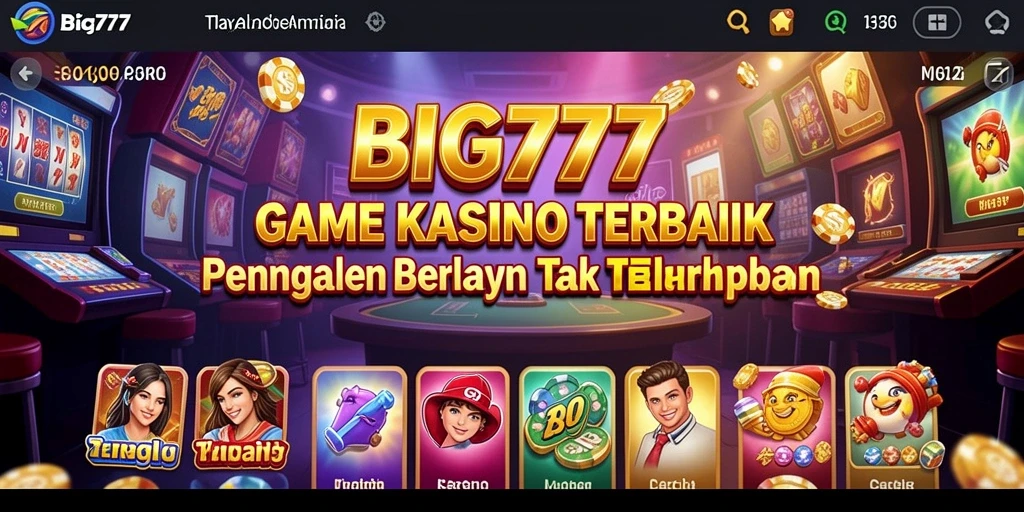 Tampilan gameplay <strong>BIG777</strong> yang menarik dan interaktif dalam aplikasi Kasino.