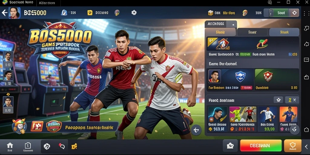 Tampilan screenshot gameplay <strong>BOS5000</strong> yang menakjubkan dan interaktif.