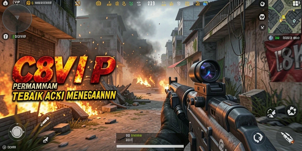 Gameplay C8VIP yang mendebarkan dengan grafis menakjubkan.