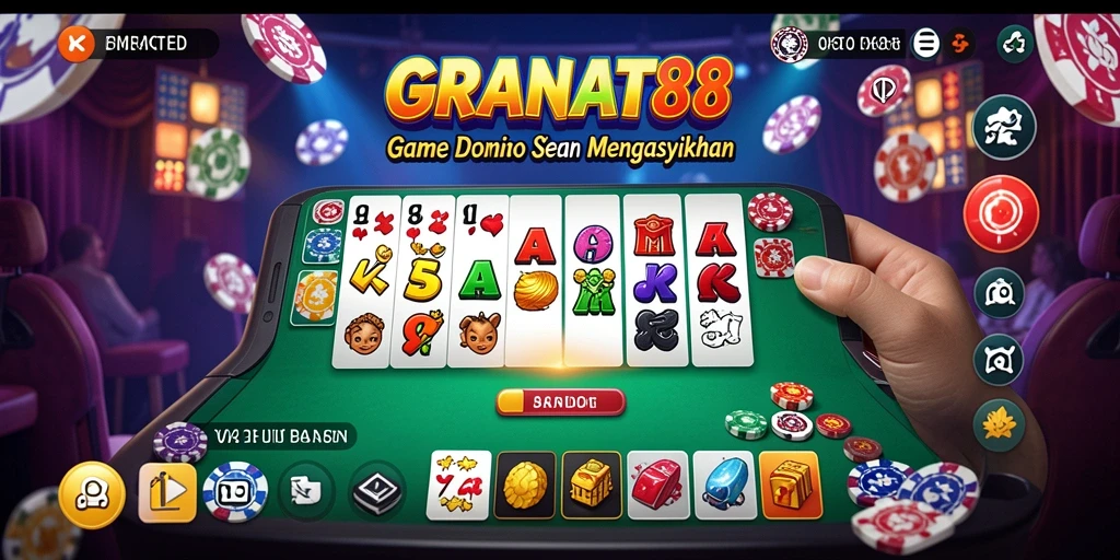 Screenshot GRANAT88 menampilkan gameplay seru permainan Domino.