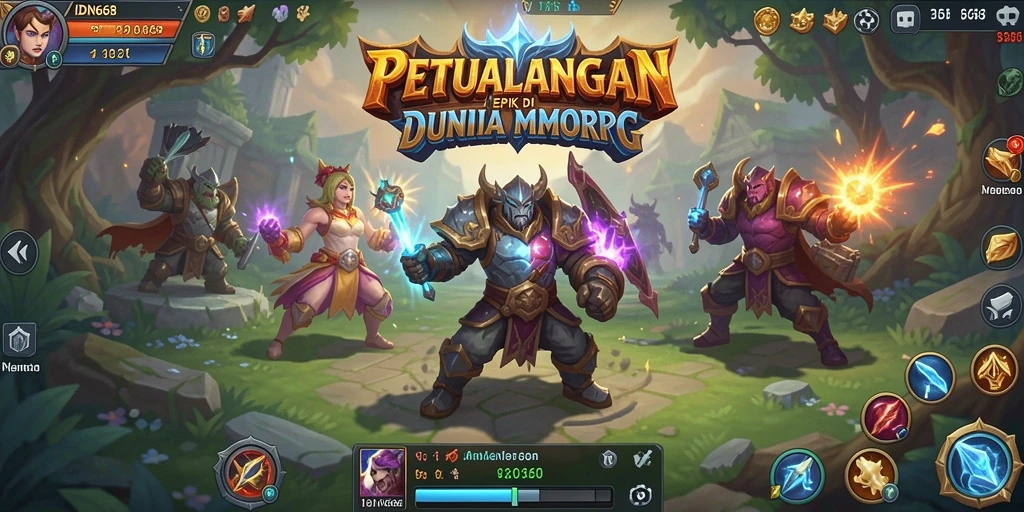Screenshot gameplay IDN668 menampilkan aksi seru dalam pertarungan MMORPG.