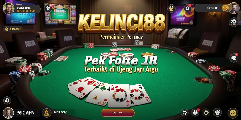Screenshot gameplay KELINCI88 yang menunjukkan suasana meja Poker.