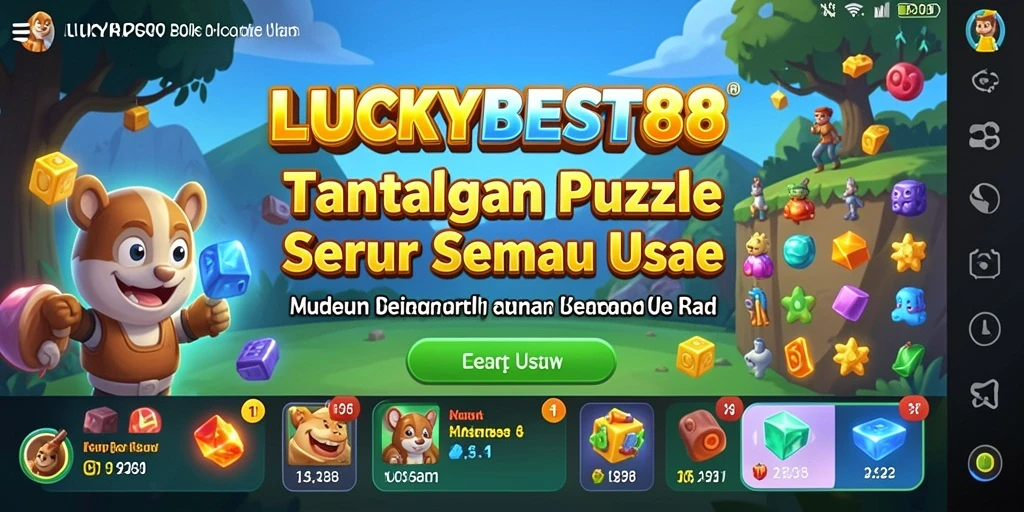 Tampilan gameplay menantang di LUCKYBEST88 yang penuh warna.