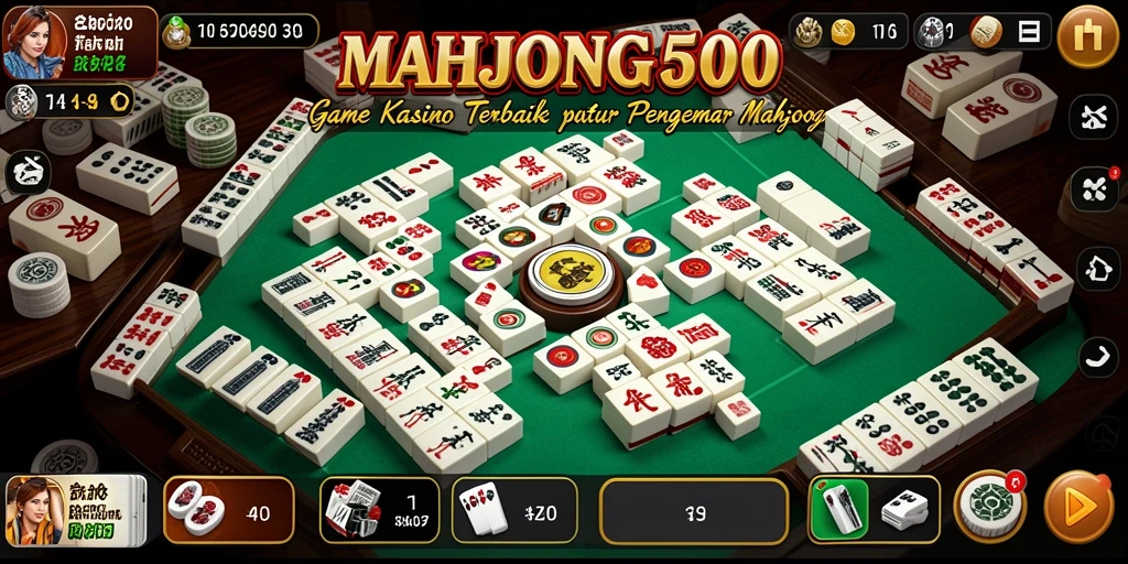 Tampilan gameplay menarik dari MAHJONG500, penuh tantangan dan keseruan.