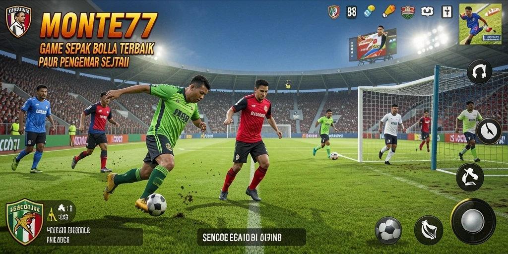 Screenshot gameplay MONTE77 yang menunjukkan aksi seru di lapangan.