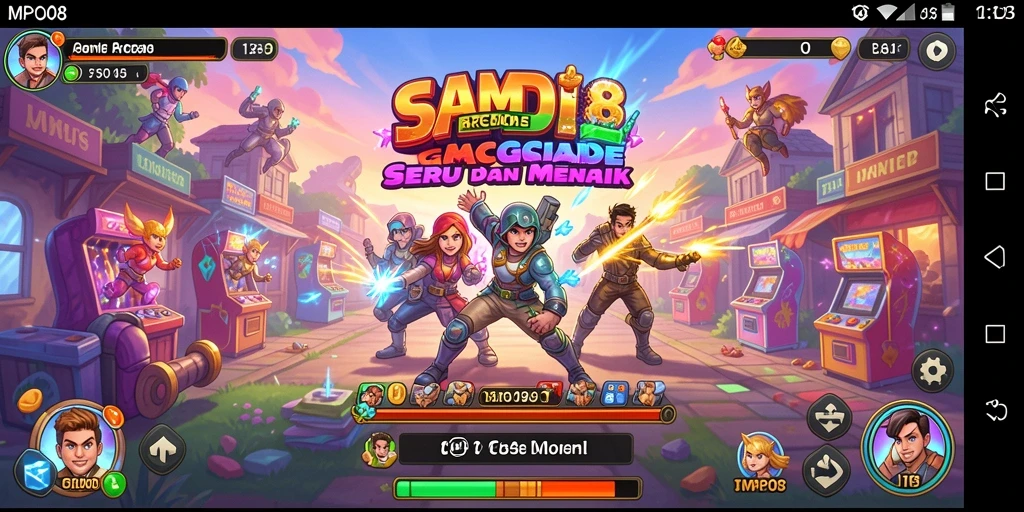 Tampilan screenshot MPO08 menampilkan gameplay Arcade yang seru dan menantang.