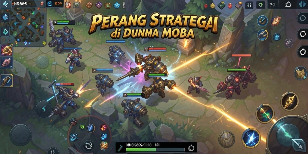 Screenshot gameplay NK666 menampilkan pertarungan seru antar pemain.