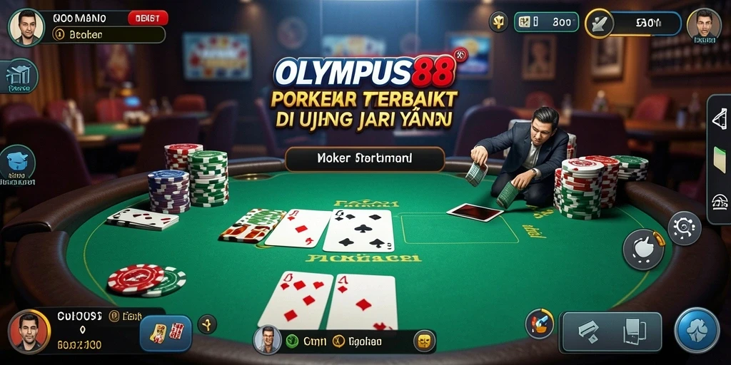 Tampilan permainan poker yang seru dan menarik di OLYMPUS88.