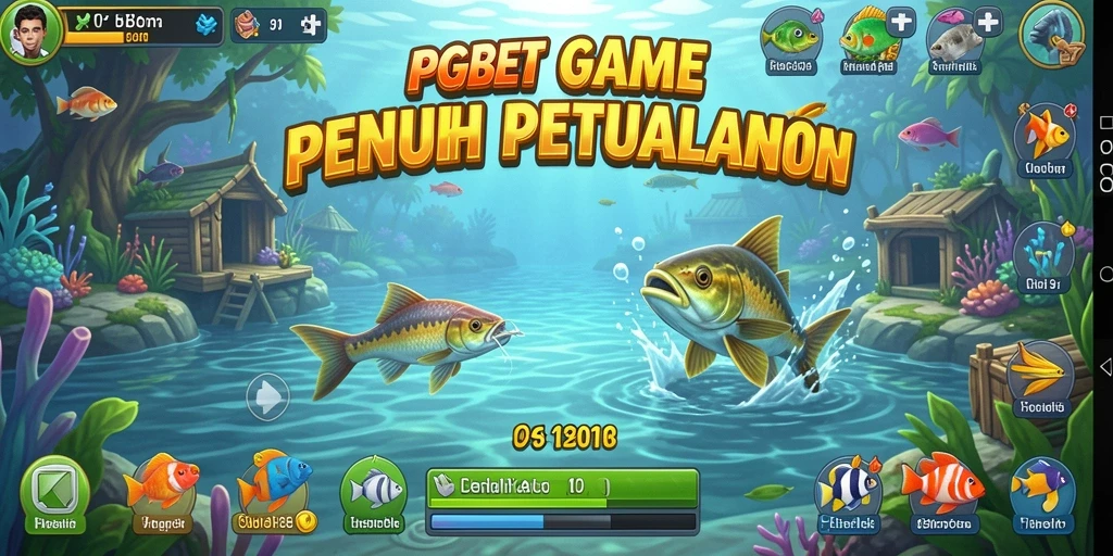 Tampilan gameplay PGBET yang memukau dalam memancing ikan.