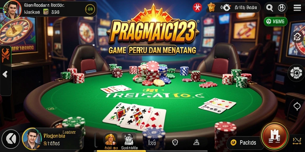 Tampilan gameplay poker yang seru di PRAGMATIC123.