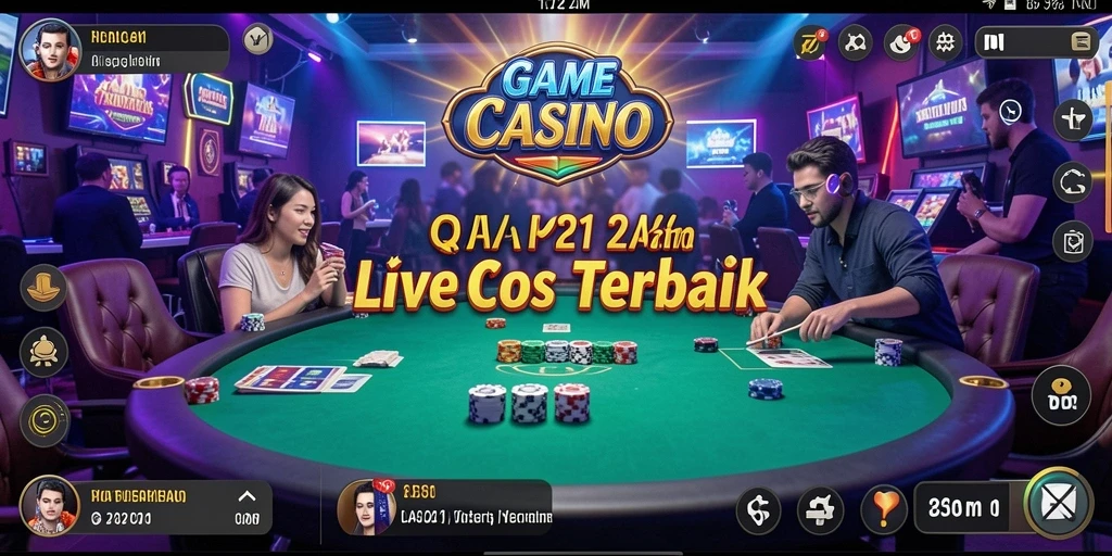 Tampilan menarik dari gameplay Live Casino di QQ1221.