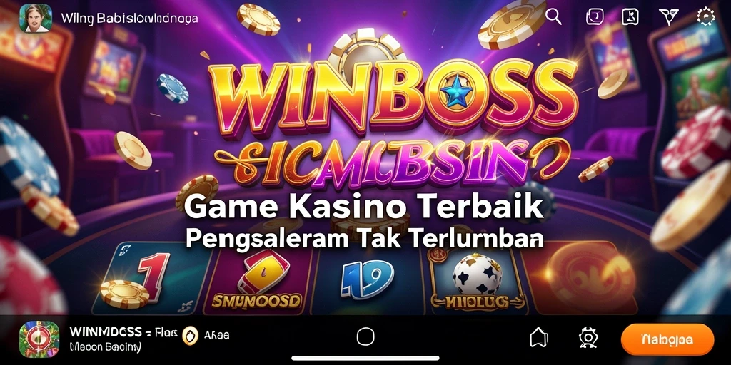 Tampilan gameplay menakjubkan di WINBOSS dengan suasana kasino yang nyata.